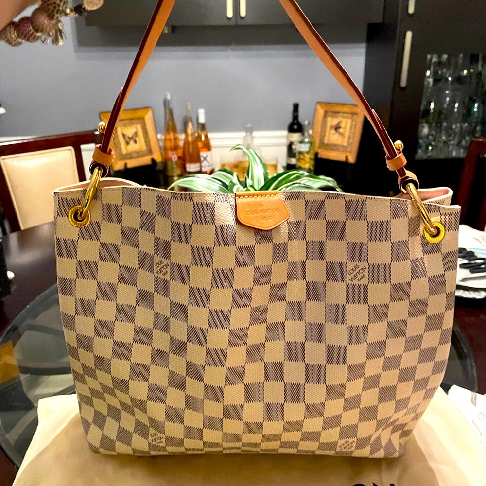 LV Gracefull MM Damier Azur Mint Condition